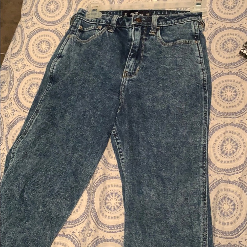 hollister super high waisted mom jeans